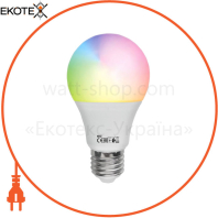Лампа А60 SMD LED 9W RGB 2700К-6500K E27 800Lm 100-240V/10/100