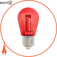 Лампа SMD LED 2W  E27 44Lm 220-240V червона/1/200