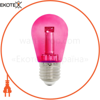 Лампа SMD LED 2W  E27 46Lm 220-240V рожева/1/200