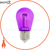 Лампа SMD LED 2W  E27 30Lm 220-240V фіолетова/1/200