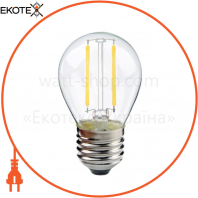 Лампа филамент LED 4W шарик Е27 2700К 450Lm 220-240V/100