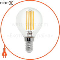 Лампа філамент LED 6W шарік Е14 2700К  700Lm 220-240V/100