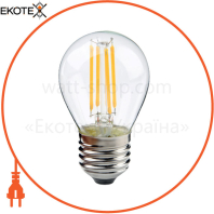 Лампа філамент LED 6W шарік Е27 2700К  700Lm 220-240V/100