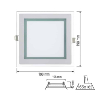 Світлодіодний світильник MARIA-15 15W 6400К, Horoz Electric, 016-015-0015-010