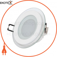 Светодиодный светильник LED 6W 4200K 480Lm 165-260V d-96мм білий кругл./1/50
