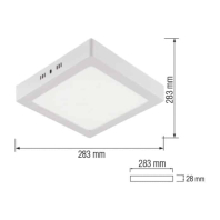 Світлодіодний світильник ARINA-28 28W 4200К, Horoz Electric, 016-026-0028-030