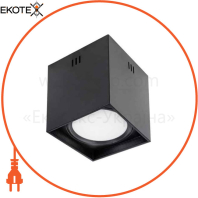 Світильник накладний LED 10W 4200K 700Lm 185-264V 136мм h-200мм чорний квадратний/1/20