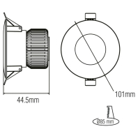 Світлодіодний світильник врізний LUCIA-15 15W 6400К, Horoz Electric, 016-046-0015-010