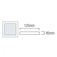 Світлодіодний світильник CARLA-18/SQ 18W 6500К, Horoz Electric, 016-059-0018-020
