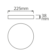 Світильник накладний SOFIA-36 білий, Horoz Electric, 016-064-0036-010