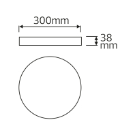 Світильник накладний SOFIA-48 білий, Horoz Electric, 016-064-0048-010