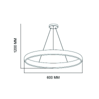 Світлодіодна люстра ESSENCE-48 48W, Horoz Electric, 019-070-0048-020