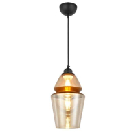 Світильник підвісний SPARK-2 янтарний+мідь, Horoz Electric, 021-016-0002-020
