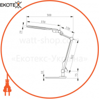 Світлодіодний світильник LED 15W 4200K 1150Lm 165-260V 198мм білий квадратн./1/10