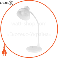 Настільна лампа акумуляторна LED 10W 150-200/3-5Lm 3000-4500-6000K 3,7V/1200mAh біла /1/12