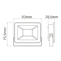 Прожектор світлодіодний ASLAN-10 10W 6400K, Horoz Electric, 068-010-0010-040