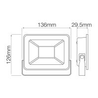 Прожектор світлодіодний ASLAN-30 30W 2700K, Horoz Electric, 068-010-0030-030