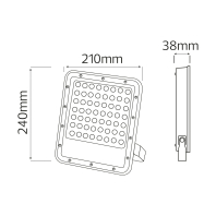 Прожектор світлодіодний OSELO-100 100W 6400K, Horoz Electric, 068-025-0100-020