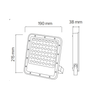 Прожектор світлодіодний FELIS-50 50W 6400К, Horoz Electric, 068-026-0050-020