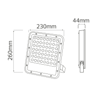 Прожектор світлодіодний FELIS-100 100W 6400К, Horoz Electric, 068-026-0100-020