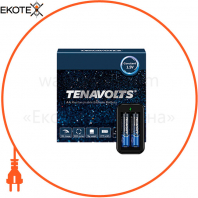 Комплект аккумулятор литиевый TENAVOLTS AA 1850mAh 1.5V 2шт. / Уп с зарядным устройством.