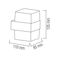 Світильник садово-парковий KING-10/S 10W 4200K чорний, Horoz Electric, 076-082-0004-010