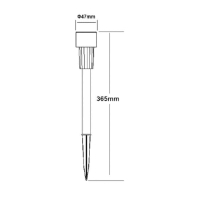 Світильник садово-парковий на сонячній батареї NEPTUN, Horoz Electric, 078-004-0001-010