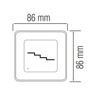 Світлодіодний світильник сходовий QUARTZ (з датчиком), Horoz Electric, 079-027-0002-010