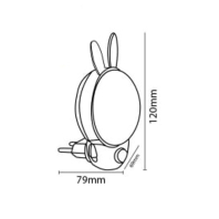 Нічник led BUNNY 2CCT блакитний, Horoz Electric, 085-005-0001-011