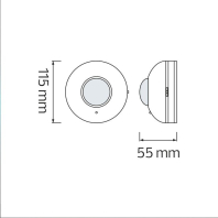 Датчик FOCUS білий, Horoz Electric, 088-001-0001-010