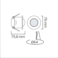 Датчик CORSA, Horoz Electric, 088-001-0006-010