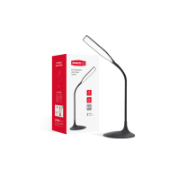 Розумна настільна лампа Maxus DKL 6W (акумулятор, діммінг) чорна квадрат