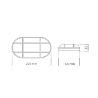 Антивандальний LED-світильник GLOBAL 1-GBH-03-1550-E 15W 5000K, Global, 1-GBH-03-1550-E