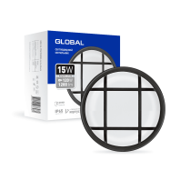 Антивандальний LED-світильник GLOBAL 1-GBH-04-1550-C 15W 5000K, Global, 1-GBH-04-1550-C