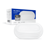 Антивандальний LED-світильник GLOBAL 1-GBH-05-1550-E 15W 5000K, Global, 1-GBH-05-1550-E