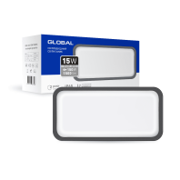 Антивандальний LED-світильник GLOBAL 1-GBH-08-1550-R 15W 5000K, Global, 1-GBH-08-1550-R