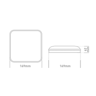Антивандальний LED-світильник GLOBAL 1-GBH-08-1550-S 15W 5000K, Global, 1-GBH-08-1550-S