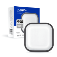 Антивандальний LED-світильник GLOBAL 1-GBH-08-2050-S 20W 5000K, Global, 1-GBH-08-2050-S