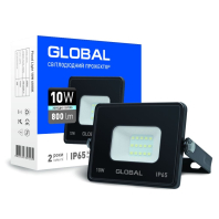 Прожектор светодиодный GLOBAL 10W, 6000K