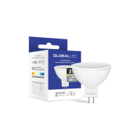 LED лампа Global MR16 3W тепле світло GU5.3 (1-GBL-111)