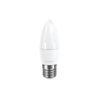 LED лампа Global C37 CL-F 5W яскраве світло E27 (1-GBL-132), Global, 1-GBL-132