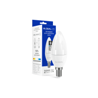 LED лампа Global C37 CL-F 5W яскраве світло 220V E14 (1-GBL-134-02)