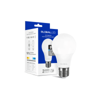 LED лампа GLOBAL A60 8W яркий свет E27 1-GBL-162-02