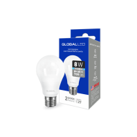 LED лампа GLOBAL A60 8W яскраве світло E27 (1-GBL-162)