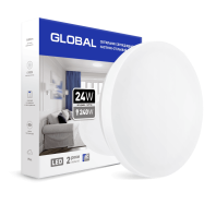 Накладной светильник GLOBAL 24W 4100К (защита IP44) круг