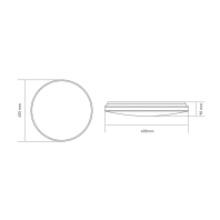 Функціональний настінно-стельовий світильник GLOBAL Functional Light 48W 3000-6500K 02-C, Global, 1-GFN-48TW-02-C