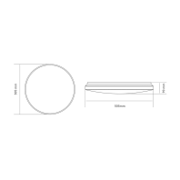 Функціональний настінно-стельовий світильник GLOBAL Functional Light 72W 3000-6500K 02-C, Global, 1-GFN-72TW-02-C