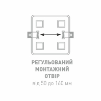 LED-світильник точковий врізний GLOBAL SP adjustable 14W, 4100K (квадрат), Global, 1-GSP-01-1441-S