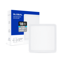LED-світильник точковий врізний GLOBAL SP adjustable 18W, 4100K (квадрат), Global, 1-GSP-01-1841-S