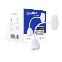Светильник светодиодный GWL-01C GLOBAL 4W 4100K белый